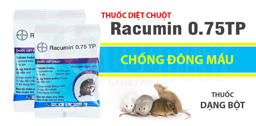 Racumin 0.75TP thuốc diệt chuột dạng bột
