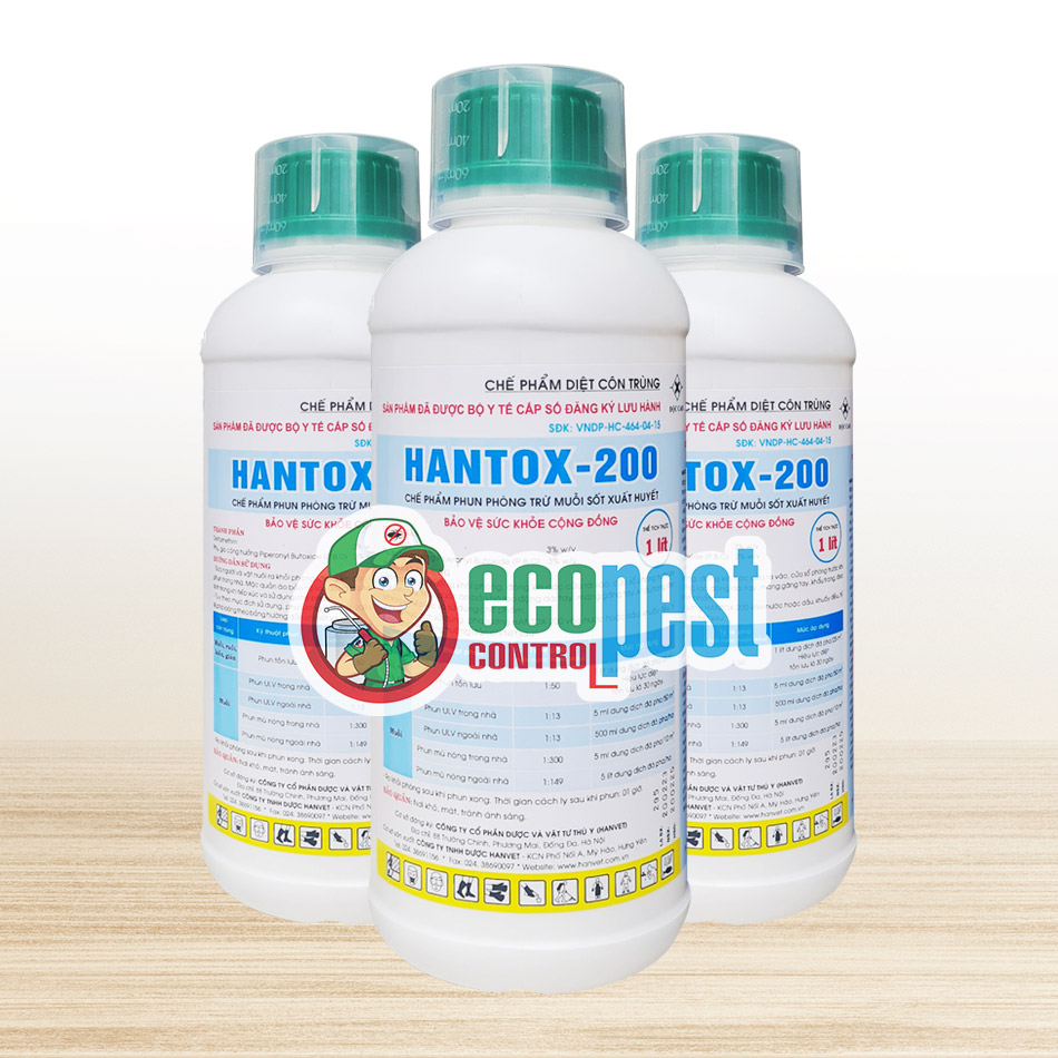 Hantox-200 1 Lít thuốc diệt muỗi Bộ Y Tế an toàn và hiệu quả