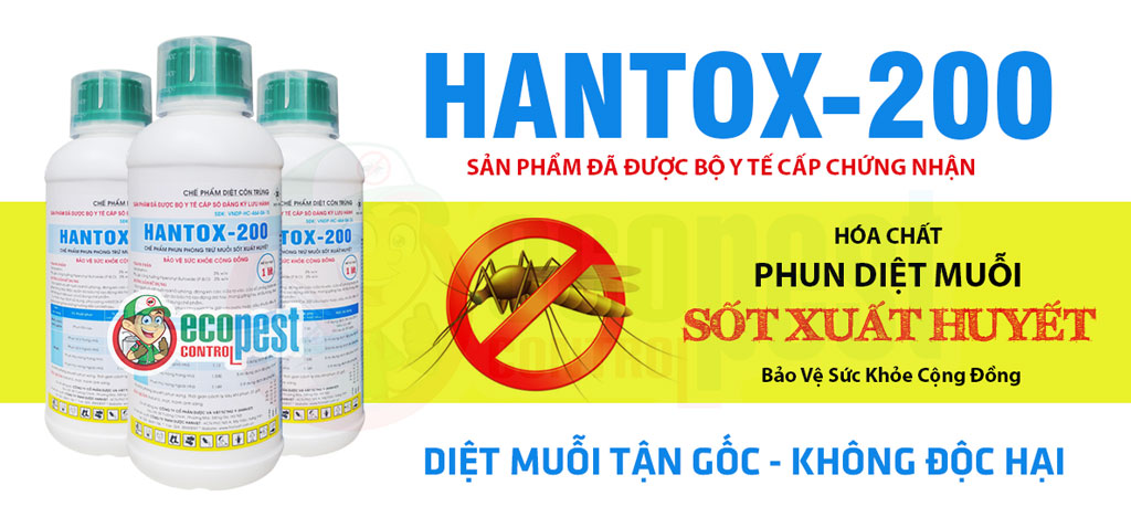Hantox-200 3EW thuốc diệt muỗi, bọ chét Bộ Y Tế