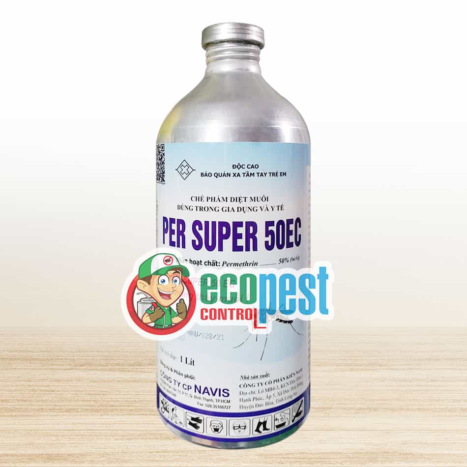 Per Super 50EC thuốc muỗi chai nhôm