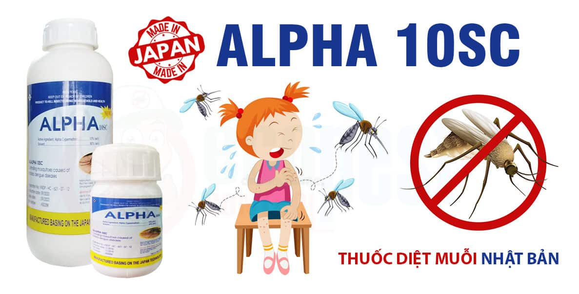 Thuốc diệt muỗi không mùi Alpha 10SC của Nhật Bản