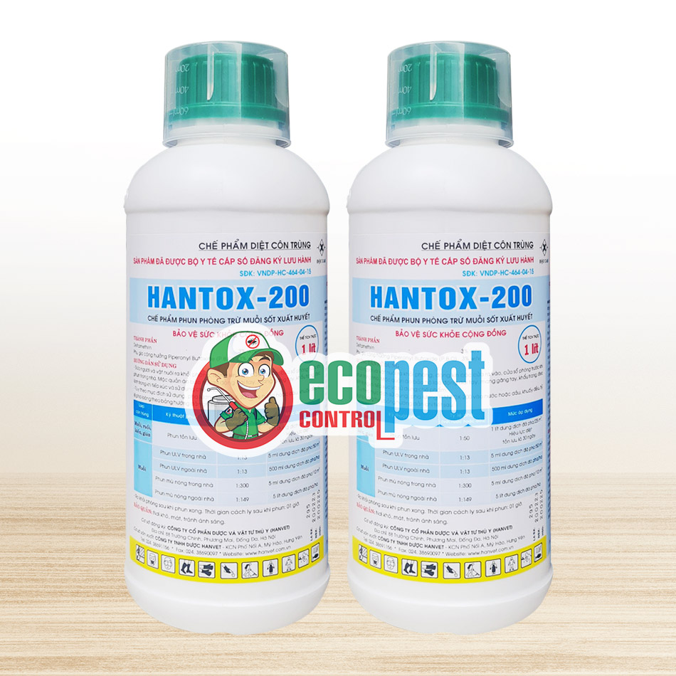 Thuốc diệt muỗi Bộ Y Tế an toàn và hiệu quả Hantox-200 1 Lít