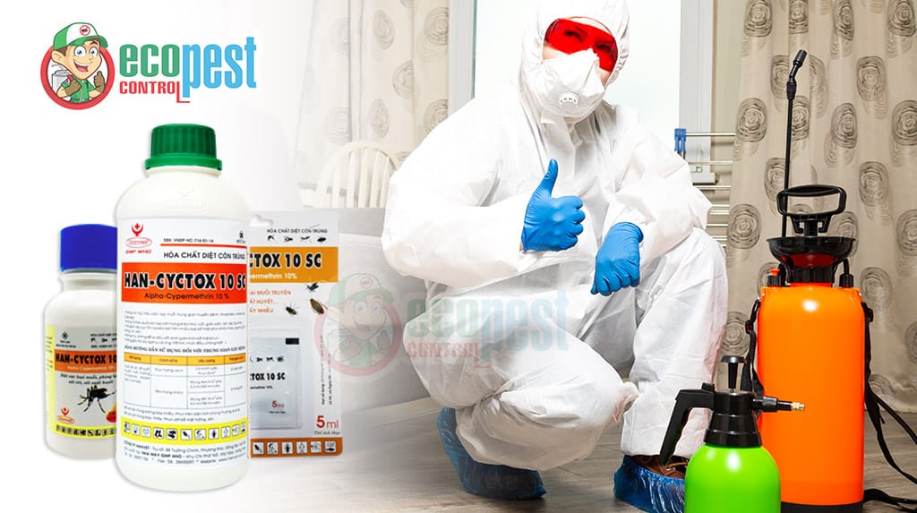 Han Cyctox 10SC thuốc diệt muỗi, gián, kiến, ruồi.. an toàn và hiệu quả